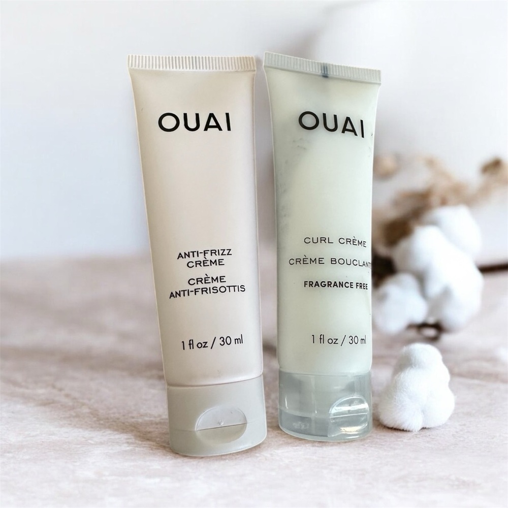 OUAI Anti-Frizz and Curl Crème Set